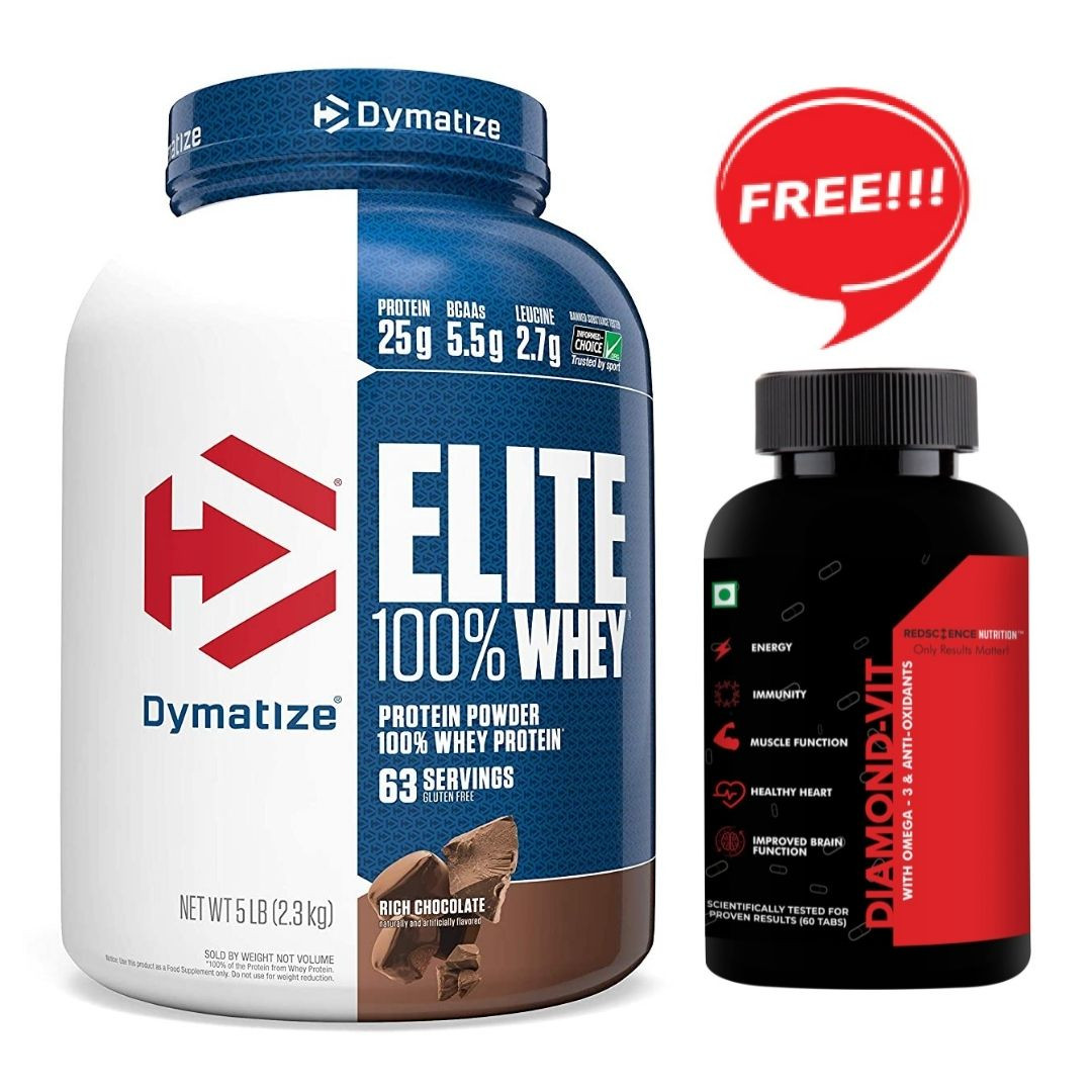 Buy Dymatize Elite 100 Whey Protein Free Multivitamin