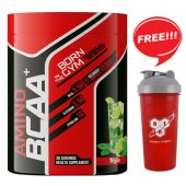 Muscle Science Amino BCAA (BCAA + Glutamine + Citrulline) + Free Steel Shaker