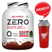 Big Muscles Zero Carb Whey Isolate Protein (4.4 Lbs) + Free Shaker