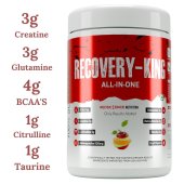 4G BCAA + 3G Creatine + 3G Glutamine + 1G Citrulline + 1G Taurine + 500MG Ashwagandha I ALL IN ONE Muscle Recovery King By Redscience