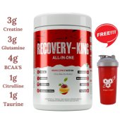 BCAA + Glutamine + Creatine I ALL IN ONE Muscle Recovery King By Redscience I FREE SHAKER