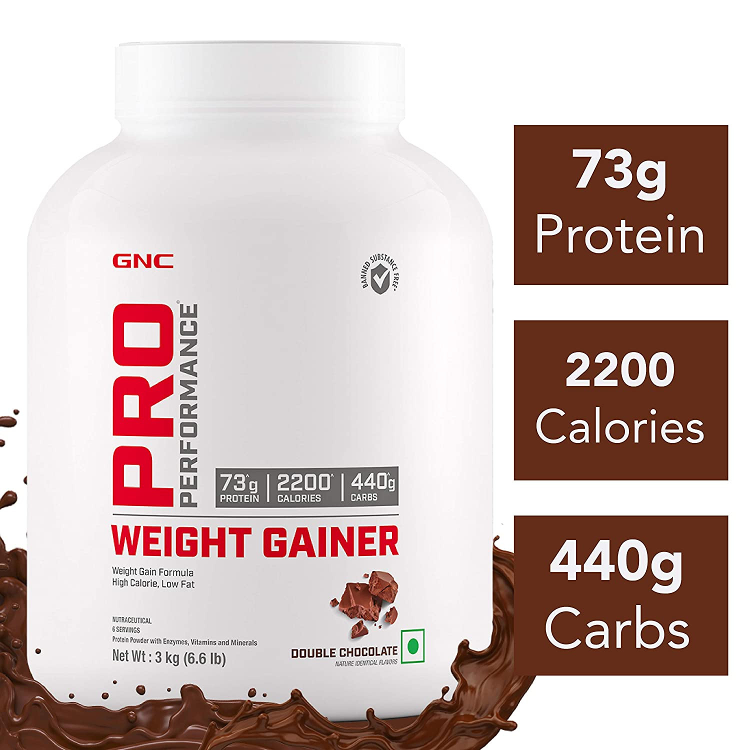 Buy GNC Pro Performance Weight Gainer (6.6 Lbs) Online in India Pigi